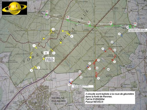 ircuits en forêt de Rennes au départ de Thorigné Fouillard